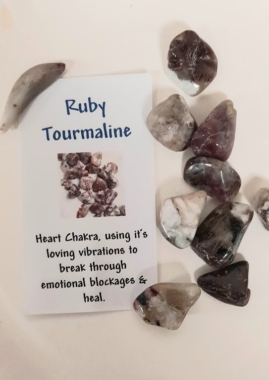 Tumble - Ruby Tourmaline