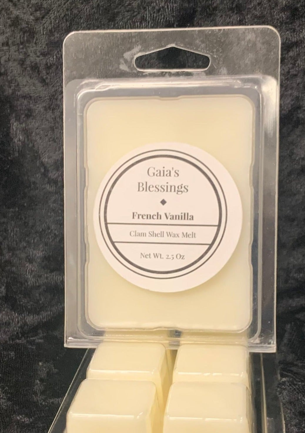 French Vanilla fragrance clam shell wax melt