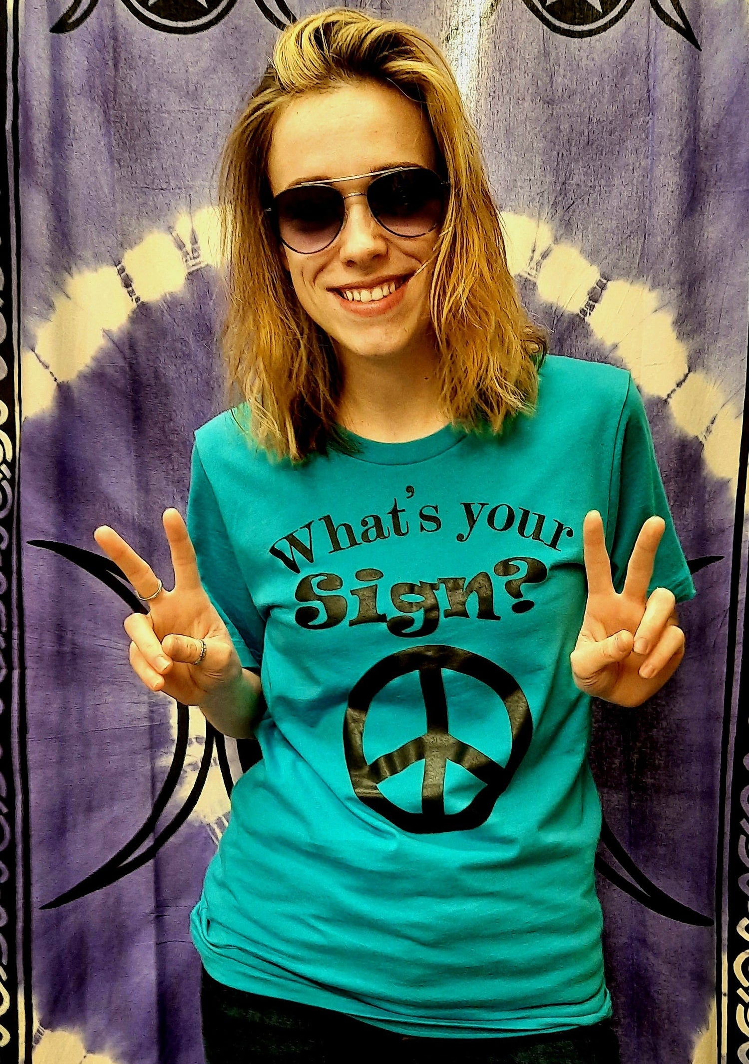 T-Shirt, short sleeve, Bella Canvas "What's your Sign?" design size medium